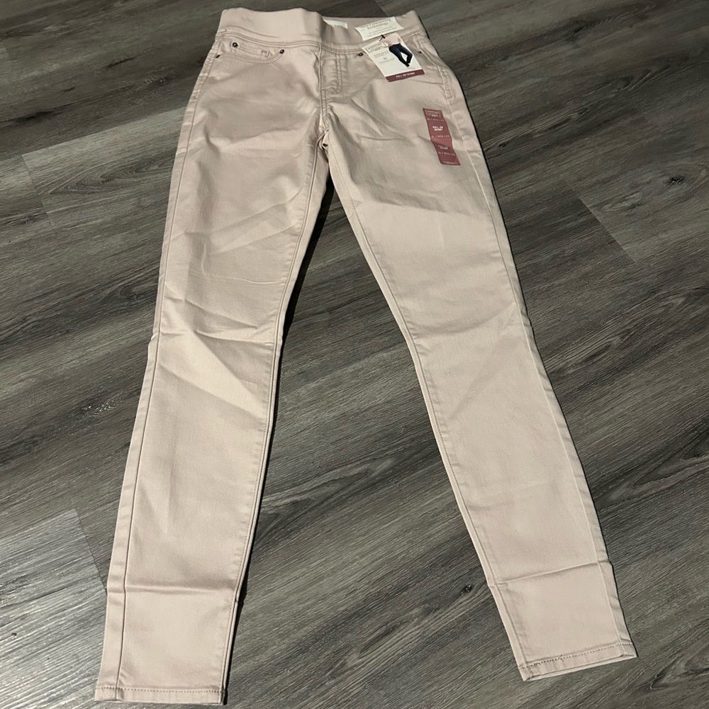 Signature‎ by Levi Strauss Light Pink Pull-On Skinny Jeans